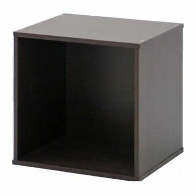 【個数：1個】不二貿易 4953980819000 直送 代引不可・他メーカー同梱不可 キューブボックス ブラウン CB35OP【BR】 CUBE BOX ダークブラウン オープン 収納ボックス