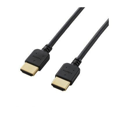 (LINEクーポン有)ELECOM エレコム DH-HD14EY10BK HDMIケーブル／イーサネット対応／やわらか／1．0mDHHD14EY10BK SPEED HIGH ブラック