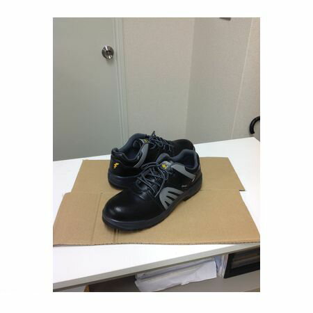 (LINEクーポン有)GDJAPAN ジーデージャパン 4560153016489 W1010 静電機能付き 安全靴 黒・グレー 紐 27．0