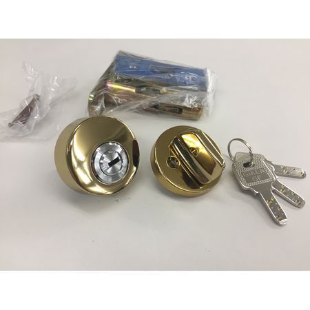 (LINEクーポン有)川口技研 SF-5G B/S60MM 本締錠【シリンダー錠】 ゴールド B／S60 サムターンシリーズ..