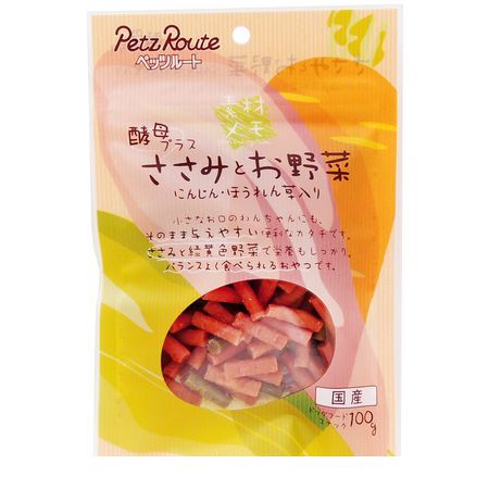ペッツルート 4984937603786 素材メモ ささみとお野菜 100g