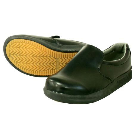 【11/25限定！抽選で最大100％ポイントバック】日進ゴム 4932807031085 耐滑厨房シューズ 23．0cm ブラ..