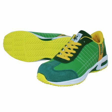 日進ゴム 4932807041183 ハイパーV＃206 安全スニーカー【ヒモ】 緑 26．5