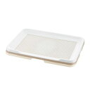 リッチェル 4973655599471 お掃除簡単ステップトレー ワイド アイボリー
