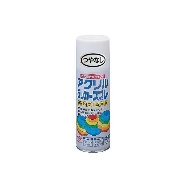 「直送」ニッペホームプロダクツ 4976124270246 直送 代引不可・他メーカー同梱不可 アクリルラッカースプレー つやなしホワイト 400ml