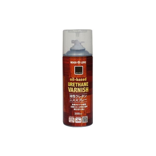 「直送」ニッペホームプロダクツ 4976124516641 直送 代引不可・他メーカー同梱不可 WOODLOVE 油性ウレタンニススプレー エボニーブラック 300ml