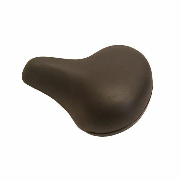 【商品説明】●電動自転車に最適な一般車用大型サドル●後部にガードがついていて、スタンド上げ下げ時に手が痛くなりにくい設計●黒ヤグラ付き●サイズ・・・約270×235mm●重量・・・約710g　（ヤグラ込み：約890g）4524214305783