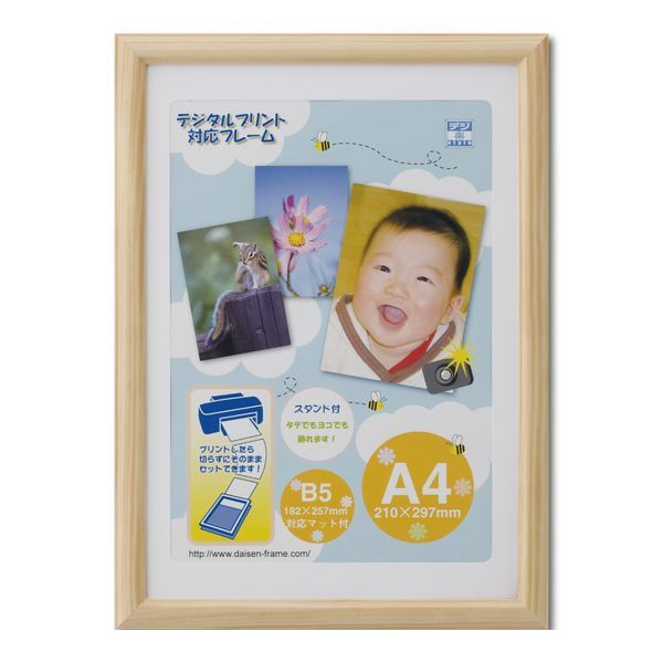 (LINEクーポン有)大仙 T005-30601 OA額 アロール ナチュラル OPP袋入り A4 T00530601 額縁