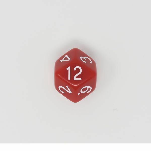 【11/25限定!抽選で最大100%ポイントバック】イメージミッション木鏡社 KGDL024 18mm 菱形十二面ダイス 赤【1個】