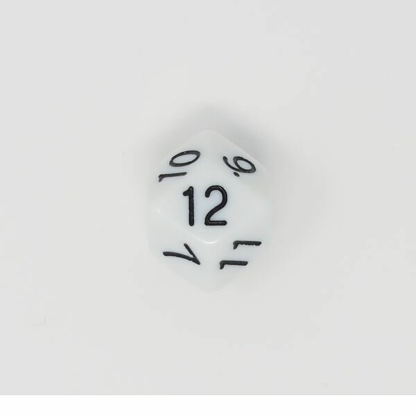 【11/25限定!抽選で最大100%ポイントバック】イメージミッション木鏡社 KGDL025 18mm 菱形十二面ダイス 白【1個】