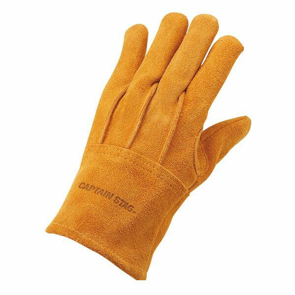 (LINEクーポン有)パール金属 UM-1912 アウトドア ソフトレザーグローブ イエロー L UM1912