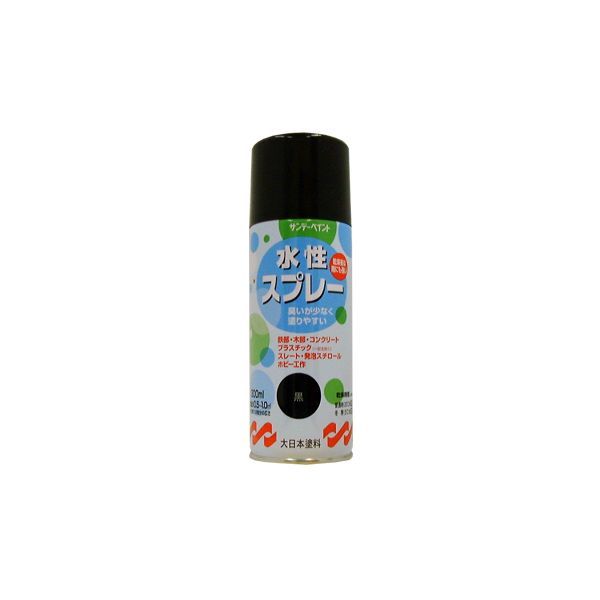 【商品説明】●縦（mm）：60Φ●高さ（mm）：188●重量（g）：約333用途●屋内外のいろいろな場所・物鉄部、木部、コンクリート、プラスチック製品※、スレート、発泡スチロールなど※スチロール、ABS、アクリル、硬質塩ビ以外は塗れません。●ポリエチレン・ポリプロピレン・軟質塩ビ、アルミ・ステンレス、自動車・高級家具・革製品・食器類・テーブル・床面などには使用しないでください。特長●速乾タイプの水性スプレー(半硬化（20℃）：約20分)で作業効率アップ。●非危険物(指定可燃物)で安心。有害物質を含まず、ニオイも少ない。●よく使われる14色に限定したお徳用スプレーです。ご注意●ポリエチレン・ポリプロピレン・軟質塩ビ、アルミ・ステンレス、自動車・高級家具・革製品・食器類・テーブル・床面などには使用しないでください。ご注意●ポリエチレン・ポリプロピレン・軟質塩ビ、アルミ・ステンレス、自動車・高級家具・革製品・食器類・テーブル・床面などには使用しないでください。水生スプレー4906754269532