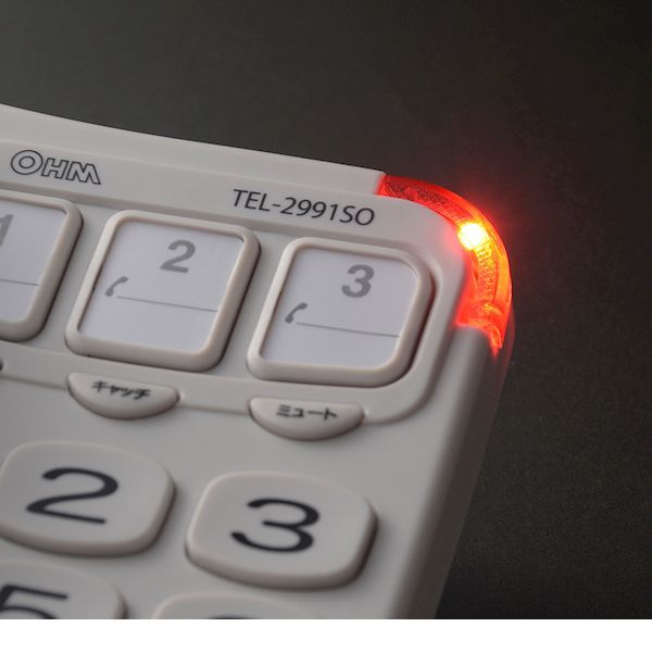 (LINE�����ݥ�ͭ)�������ŵ� TEL-2991SO-W ���礭�ʥܥ���ۥ���ץ륷�˥��ۥ� �ۥ磻�� TEL��2991SO��W TEL2991SOW OHM