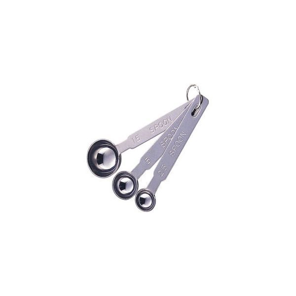 Measuring Spoons - (LINEクーポン有)4967151086603 エムテートリマツ MT 18−8極厚計量スプーン 3本組 軽量さじ