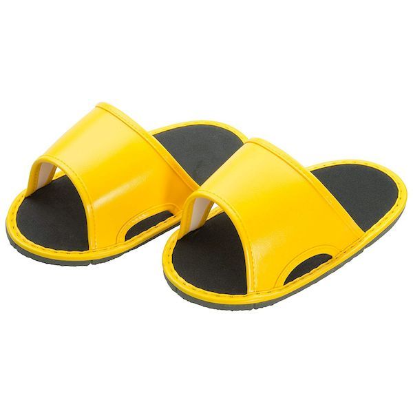 4704121000302 サンエー産業 オーバーシューズスリッパ イエロー No．820 履き替えなし 靴履いたまま 重ね履き サンダル