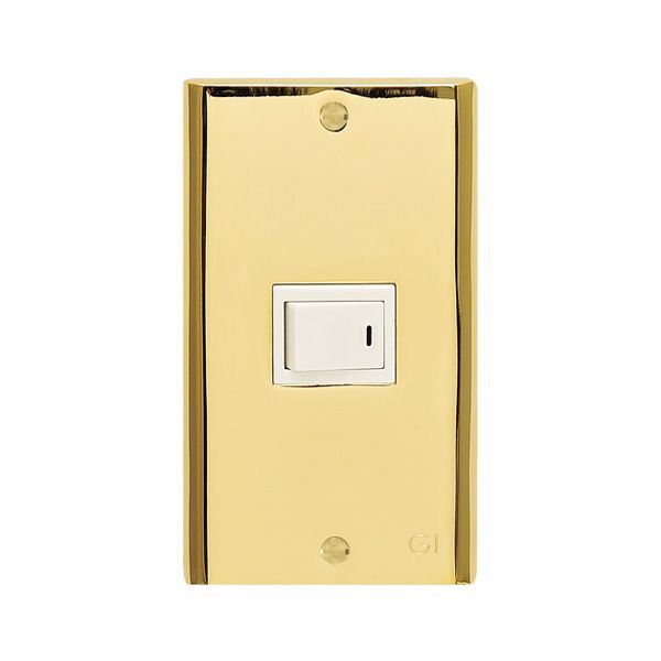 ゴーリキアイランド 790071 真鍮製スイッチプレート フルカラーシリーズ用 PL01 金色 PVD加工 真鍮 スイッチカバー