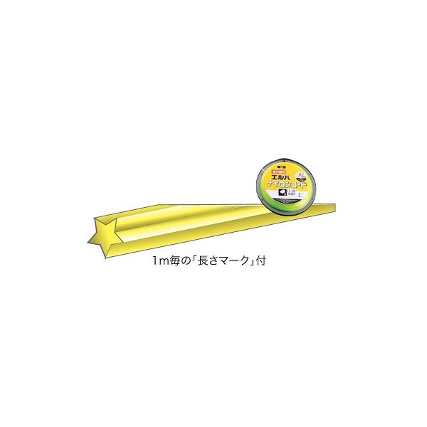 三陽金属 0574 ナイロンコード 星2．7mmx 18mスプール巻 かま 草刈り 草むしり 除...