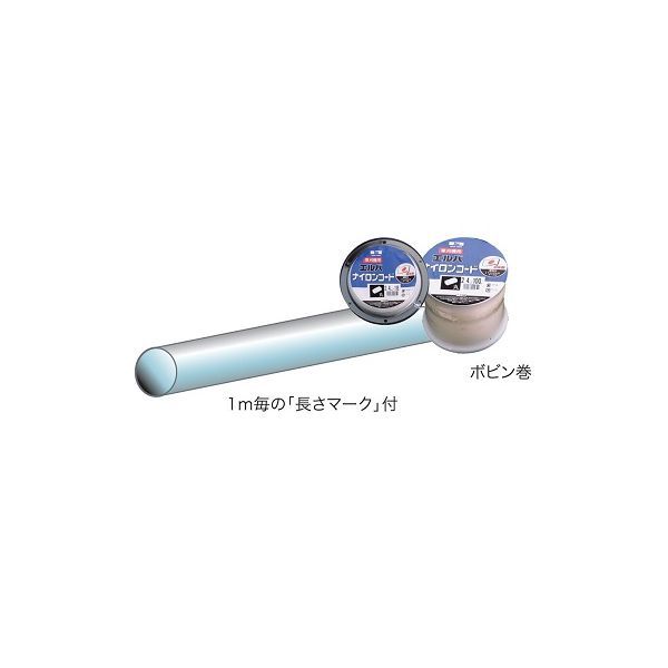 (LINEクーポン有)三陽金属 0584 ナイロンコード 丸3．0mmx100mボビン巻 かま 草刈り 草むしり 除草作業 清掃作業 家庭菜園 畑 ガーデニング ガーデン 庭 お手入れ