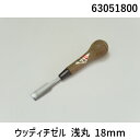 道刃物工業 63051800 ウッディチゼル 浅丸 18mm