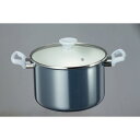 高木金属工業 4975357300737 オニキスブルー ホーロー深型鍋 22cm ONB−22F