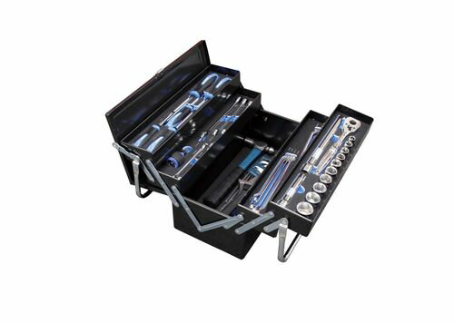 Tool Kits - (LINEクーポン有)シグネット SIGNET 54007 メカニックツールセット両開き トレイ付 12．7SQ ハンドツール 専用トレイ付