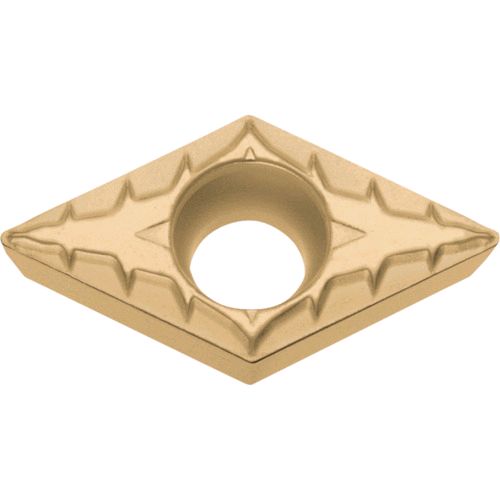 京セラメーカーお問い合わせ：0120-39-6369【特長】●PV710：特殊傾斜組織化により高硬度な表面硬化層で優れた耐摩耗性を実現したサーメット母材にMEGACOAT NANOコーティングです。連続仕上げ加工で高品位・高精度加工が可能です。【用途】●旋削加工用●PV710：鋼の高速・連続加工用PVDサーメット【仕様2】●被膜構成：MEGACOAT NANO+TiN●呈色：金色●XPブレーカ：仕上げ(軟鋼向)●M級【材質／仕上】●PVDサーメット【原産国】日本