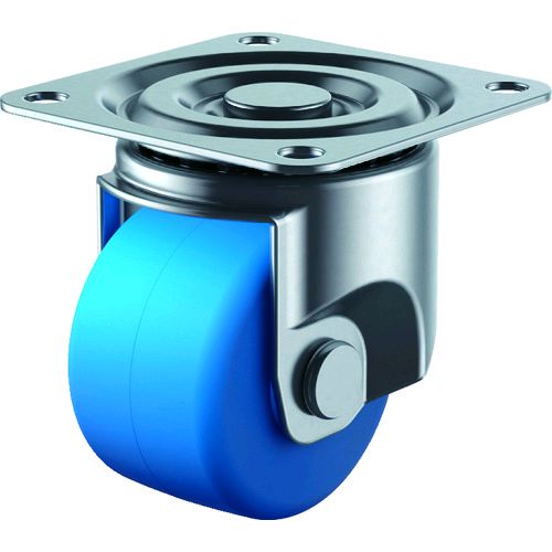 【即納在庫品】「直送」ユーエイ CAL-UHG-50MC プレート式 自在 低床キャスター モノマーキャストナイロン 車輪径50mm Hタイプ CAL−UHG型 取付寸法64×64CALUHG50MC ユーエイキャスター YUEI