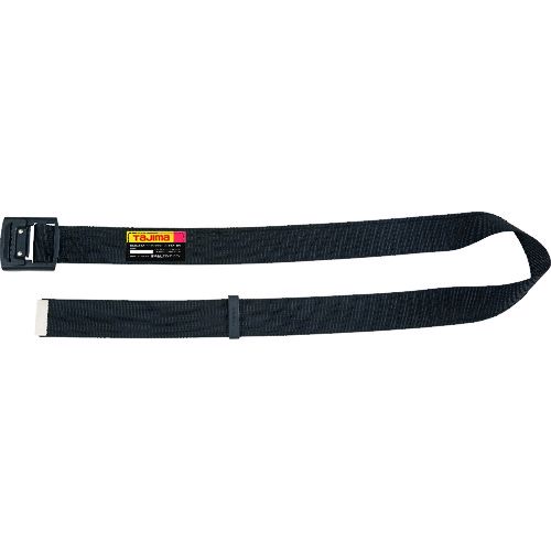 （株）TJMデザインメーカーお問い合わせ：0120-125577【特長】●カーブ形状が体になじみやすい湾曲した胴当てベルトにもジャストフィットします。●革手袋でも操作が簡単な軽量アルミフィンガーバックルです。●腰の強い特厚50mm幅ナイロンベルトです。【用途】●カーブ型安全帯胴当て用ベルト【仕様】●色：黒【仕様2】●ベルトカラ—：黒●ベルト幅：50mm●ベルト長さ：1，450mm●参考ウエストサイズ：約120cmまで【材質／仕上】●ベルト：ナイロン●バックル：アルミ【注意】●墜落制止用器具（安全帯）及び墜落制止用器具(安全帯）関連具は消耗品であり、使用しているうちに摩耗等により性能が低下しますので適切な時期に交換してください。●ご使用前に取扱説明書を必ずお読みください。●製品仕様は予告なく変更する場合がございます。●予めご了承ください。【原産国】日本