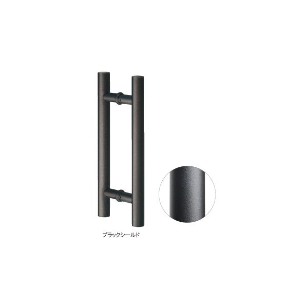 【商品説明】●材質：ステンレス●サイズ：450●仕上：マットブラック●付属ネジ：M6×70●適応扉厚：30〜40MK　丸喜　MARIX　ステンレス取手　丸型ハンドル　ステンレスハンドル　両面　クローム　HL　ヘアライン　マットブラック　450　300