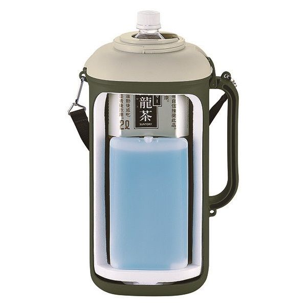 (LINEクーポン有)パール金属 UE-2038 ペットボトル用クーラー 2L用 保冷剤付 ダー...