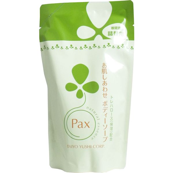 (LINEクーポン有)4904735055266 パックス お肌しあわせ ボディーソープ 詰替用 350mL【キャンセル不可】 太陽油脂 お肌しあわせボディーソープ ボディソープ 泡タイプ