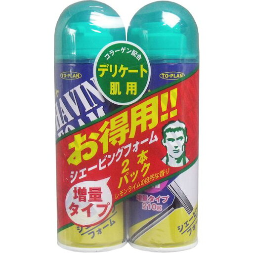 4949176020855 トプラン シェービングフォーム デリケート肌用 2個パック【キャンセル不可】 4949176020855 トプラン シェービングフォーム デリケート肌用 2個パック【キャンセル不可】