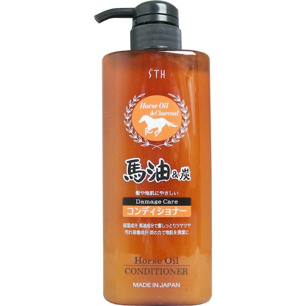 (LINEクーポン有)4516156210102 馬油＆炭コンディショナー 600mL【キャンセル不可】 バーユ 保湿 地肌 エスティヒッツ トリートメント STH リンス マーユ ヘア 頭皮