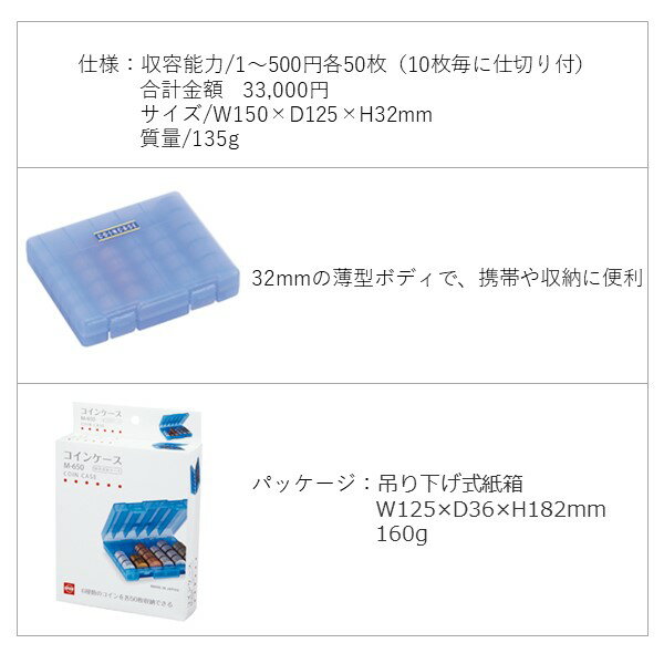 【即納在庫品】オープン工業 M-650 コインケース【1台】