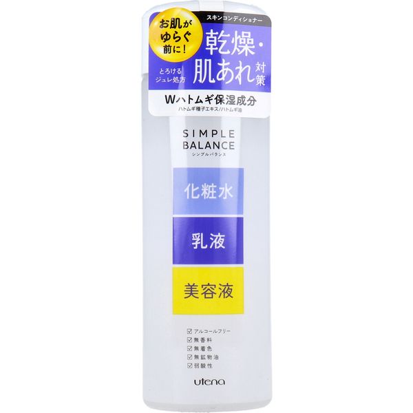 化粧水＋乳液＋美容液をつけたようにうるおって乾燥・肌あれを防ぐ、2種のハトムギエキス(保湿成分)配合のジュレ状保湿液。朝夜、洗顔後は1つで手軽にケアできます。●ジェル状の保湿液が水分・油分をバランスよく補給。ベタつかずにさらりとした使い心地で乾燥からお肌をまもります。●2種のハトムギエキス(保湿成分)を配合したスキンコンディショナー。角質層まで浸透して、乾燥・肌あれを防いで、お肌のコンディションをたもちます。●スーッととろけてなじむジュレ処方。●アレルギーテスト済み。(すべての方に皮フ刺激・アレルギーが起きないというわけではありません。)【商品区分：化粧品】【全成分】水、DPG、グリセリン、エチルヘキサン酸セチル、ハトムギ種子エキス、加水分解ハトムギ種子、アロエベラ液汁、ホホバ種子油、セリン、グリシン、グルタミン酸、アラニン、リシン、アルギリン、トレオニン、プロリン、ベタイン、PCA-Na、ソルビトール、トレハロース、PEG-6、PEG-32、ジグリセリン、イソノナン酸イソノニル、BG、水酸化Na、(アクルレーツ/アクリル酸アルキル(C10-30))クロスポリマー、トコフェロール、EDTA-2Na、フェノキシエタノール、メチルパラペン【使用方法】朝夜の洗顔後、適量を手のひらにとりお肌になじませてください。【注意】・お肌に異常が生じていないかよく注意して使用してください。・傷、はれもの、湿疹等、異常のあるときは使わないでください。・使用中や使用後日光にあたって、赤み、はれ、かゆみ、刺激、色抜け(白斑等)や黒ずみ等の異常があらわれた時は使用をやめ、皮膚科専門医等へご相談をおすすめします。使用を続けますと悪化することがあります。・目に入った時は直ちに洗い流して下さい。