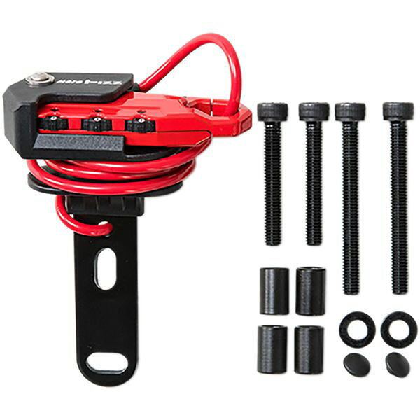 iDECA 楽天市場店のTANAX MF-4756 ヘルメット用ワイヤーロック ストレート サックスブルー MF4756｜アングル2