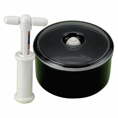 セーブインダストリー 4989918503086 竹炭 丸型真空おひつ 新型ポンプ付