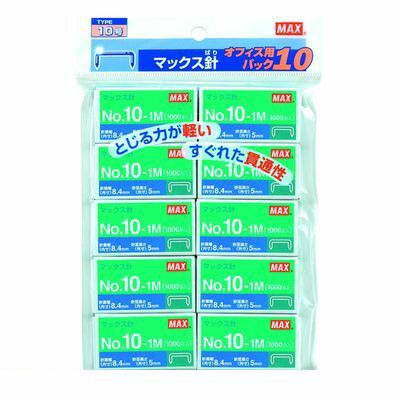 &nbsp; マックス &nbsp; 06-6444-2035 ●本体サイズ（約）：幅8.4mm、針足5mm1連接着本数：50本1箱1000本入り1パック入数：10000本適合機種：HD−10FL2・10FS・10DFL・10/B・10D・10NX・10DB・10NL・10NLCK・10V・HP−104902870671624