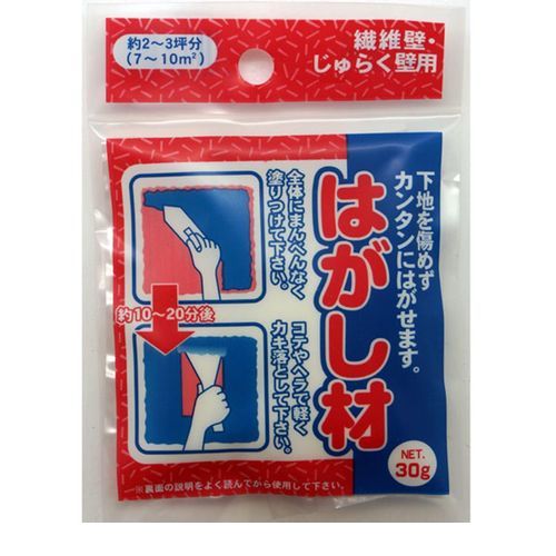 Various Materials - 家庭化学 4905488301303 繊維じゅらく壁はがし　内容量：30g