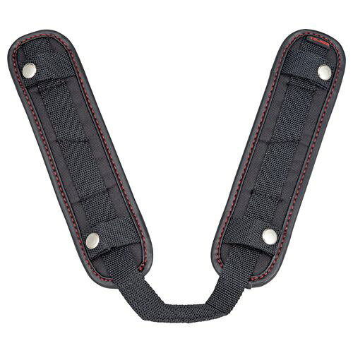 &nbsp; TJMデザイン &nbsp; 0120-125577 ●サイズ：幅6.5×高さ27×奥行1.0cm。●製品重量：125g。●【用途】SEGハーネス・サスペンダー用肩パット。●【機能・特長】すれ防止と痛みを軽減し、しなやかにフィットします。特殊ステッチで肩にフィットします。●【材質】本体：合成ゴム。生地：ポリエステル等。金属部：スチール。4975364169181