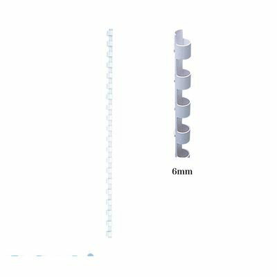 カール事務器 TC-6-W コームリング 6mm 白 TC6W