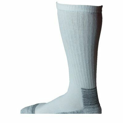 【商品説明】■作業現場に適した「破れにくい」靴下です。■消耗が早いつま先や足底、かかとの部分に補強糸をプラスすることでフィット感を損なうことなく耐久性を高めました。■普段使いの靴下からハードワークまで。■色：ホワイト×グレー■パック■抗菌防臭加工:■足先の不快感が少ない新型ロッソ編み■補強FTY糸■サイズ：25.0〜27.0cm■綿・ポリエステル・ポリウレタン4970687408511