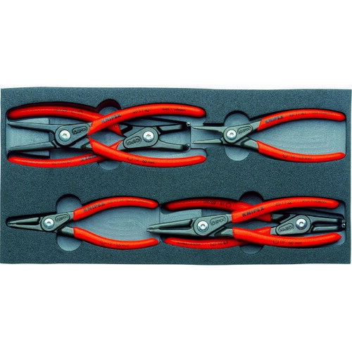 Pliers Other - 【即納在庫品】「直送」KNIPEX 002001V02 002001V02 スナップリングプライヤーセット ウレタントレイ クニペックス KNIPEX社 ウレタントレイ入り tr-8363371