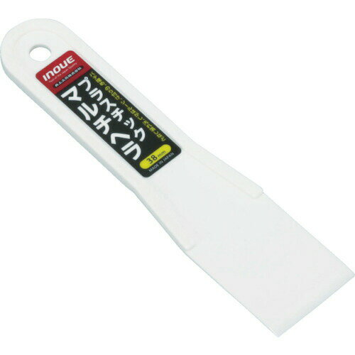 【特長】●様々なヘラ作業に適したヘラです。【用途】●パテ埋め、のり付け、シールはがし、汚れ落としなど。【仕様】●全長(mm)：163●刃幅(mm)：38●刃厚(mm)：0.3【材質／仕上】●ポリアセタール【原産国】日本