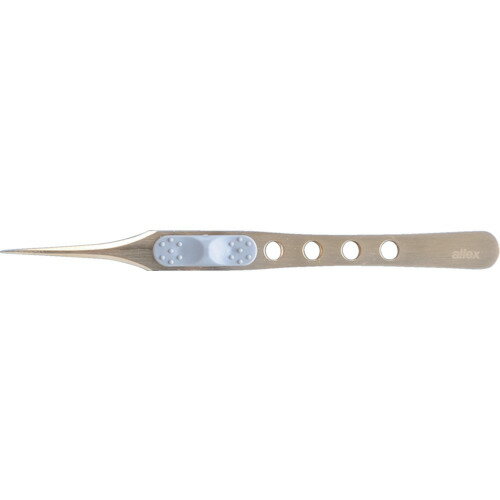 【即納在庫品】「直送」ALLEX 21106 ピンセット P−2T チタンコート 全長115mm