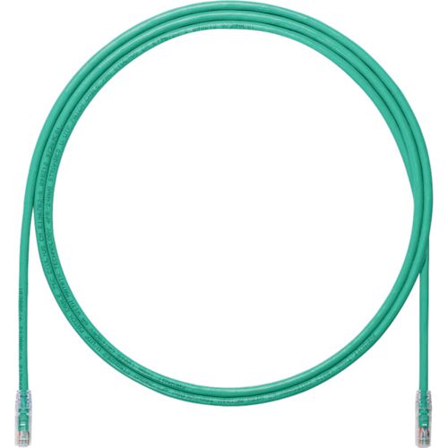 パンドウイットコーポレーションメーカーお問い合わせ：03-6863-6060【特長】●細径(28AWG)なので省スペース設計を実現しました。●通常径のパッチコードの1/2以下のサイズです。●曲げ半径が小さく柔軟なので、移設・増設が容易に行えます。●100％工場検査合格品です。【用途】●カテゴリ6での機器と機器、アウトレットなどの接続【仕様】●種類：UTP●色：緑●全長(m)：3●カテゴリ：カテゴリ6●ケーブル径(mm)：3.8●プラグタイプ：RJ45●使用温度範囲(℃)：-10〜60●導体：28AWG導体より心線【仕様2】●両端RJ45モジュラープラグ付LANケーブル●ケーブル径：3.8mm●ケーブル曲げ半径：15mm●T568B結線●屋内用【材質／仕上】●ポリカーボネート●リン青銅●PVC【原産国】中国