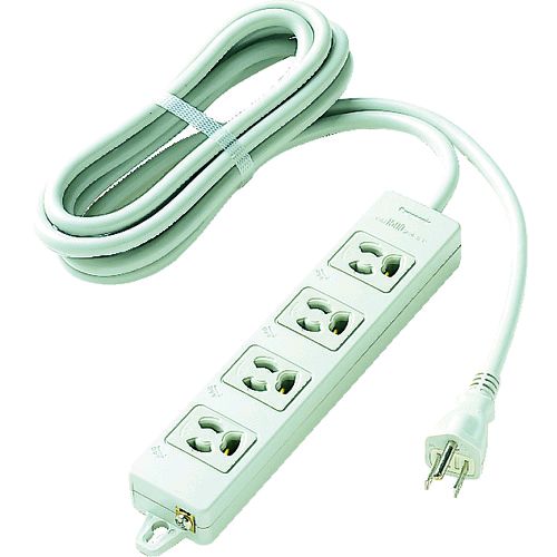 【特長】●多様なOA機器に対応する接地極地付です。●横口キャップの連結も可能です。【仕様】●コンセント数：4個口●ケーブル長(m)：1●色：グレー●幅(mm)：135●奥行(mm)：70●高さ(mm)：330【仕様2】●定格電圧：AC125...