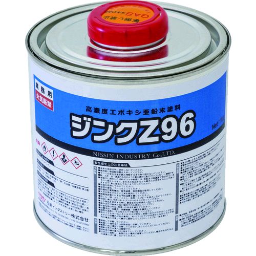 【特長】●亜鉛末を96%含有、長期間の優れた防錆力を発揮します。●エポキシ樹脂を使用しているので素地との密着が良く、上塗り可能で作業性が広がります。●塗装時のタレがなく、乾燥時間も短い1液タイプです。●グレー仕上げのスタンダードタイプです。【用途】●亜鉛メッキ鋼材の溶接跡、切断面、穴あけ加工、亜鉛のタレ、キズ、不メッキ箇所などの錆止め補修。●めっき槽に入らない大型構造物や、熱歪のでる薄物への亜鉛めっきの代替。●鉄塔船舶、橋梁、電気設備などの古くなって錆の出始めた亜鉛めっきの延命補修塗装。●鉄鋼材の長期防錆に。【仕様】●色：グレー●容量(kg)：1●使用温度範囲(℃)：気温5℃以上、湿度85%以下【仕様2】●耐熱温度(塗布乾燥後)：180℃●使用温度範囲：気温5℃以上(湿度85%以下)●乾燥塗膜中の亜鉛含有量：96%●塗面積：2.0平方メートル(推奨膜厚80μm)●乾燥時間：指触乾燥20分(20℃)【材質／仕上】●主成分：亜鉛末、エポキシ樹脂、添加剤、溶剤【注意】●缶底部に沈殿物がないことを確認できるまで十分撹拌してから使用してください。●詳細な内容が必要なときには、安全データシート（SDS）をご参照ください【原産国】日本