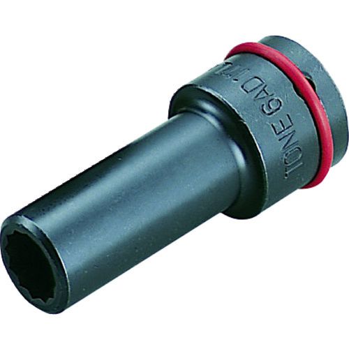 【即納在庫品】「直送」前田金属工業 6AD17L インパクト用ソケット 自動車整備用 ヘッドボルトフライホイルソケット 17mm トネ 差込角 長さ 対辺