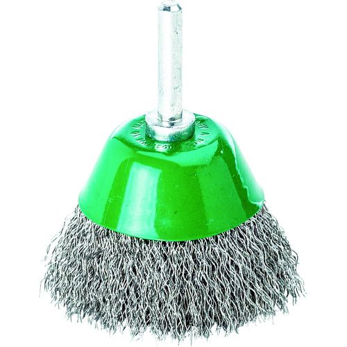 (LINEクーポン有)【即納在庫品】「直送」LESSMANN 435362 軸付カップ型ブラシ ステンレス波線0．3 Φ50 LESSMANN社 レスマン 工業用ブラシ軸付カップ型ブラシ
